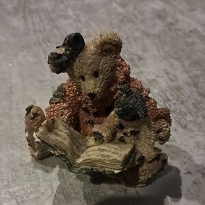 Boyds Bears Tan and Brown Sculpture with Realistic Fur